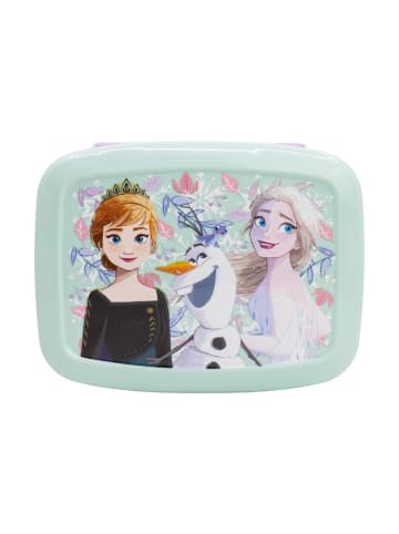 Disney Frozen Anna & Elsa Kinder Premium Brotdose Lunchbox mit 3 Fächern in Mehrfarbig