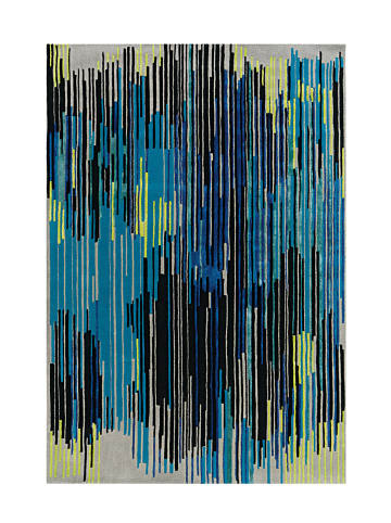 Arte Espina Wohnzimmer Teppich – Kurzflorteppich Diamond 8039 170 x 240 cm in multi - blau - rechteckig