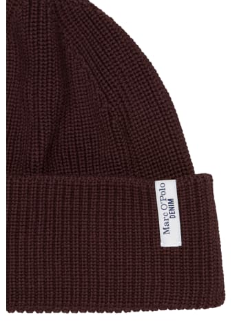 Marc O'Polo DENIM Strickmütze in Espresso Brown
