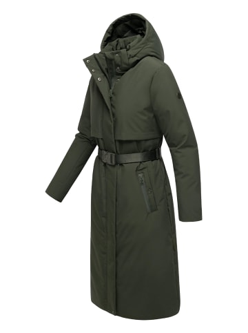 Navahoo Wintermantel Waldbummler 14 in Dark Olive