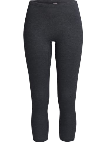 Con-ta Thermo, Baumwolle, Feinripp Thermo-Hose, 3/4-lang in schwarz