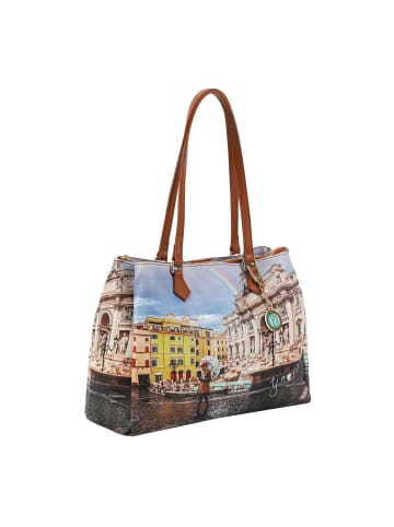 Y Not? Yesbag Shopper Tasche 37 cm in rainbow rome