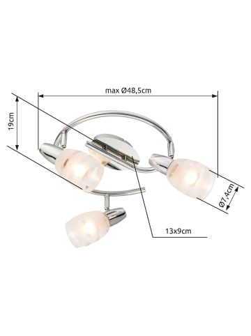 Globo lighting Strahler "ROY" in silver