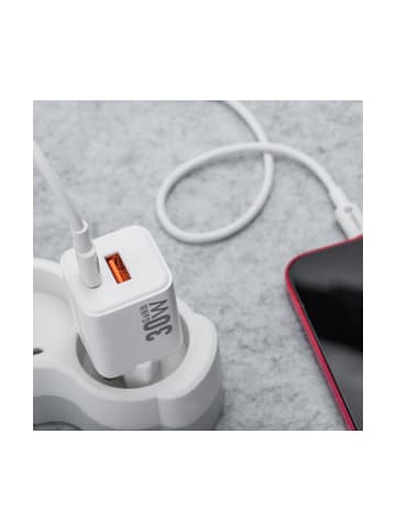 Mcdodo FORCELL GaN Ladegerät 30W USB-C/A PD QC Weiß