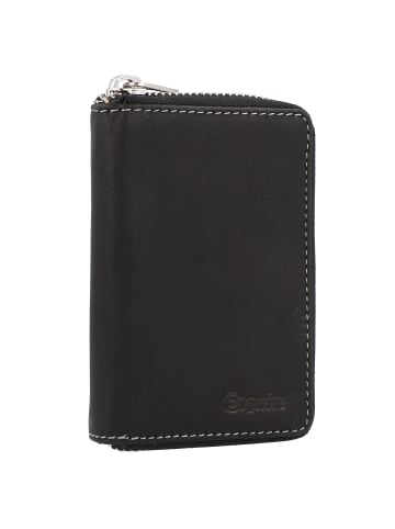 Esquire Oslo Dallas Geldbörse RFID Leder 8 cm in schwarz