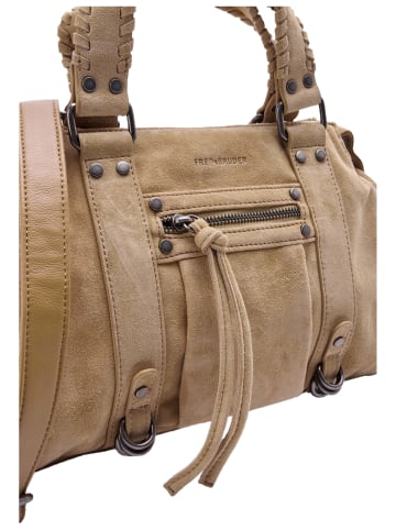 FREDsBRUDER Handtasche Whipstitch Soul Bowling Bag in Dark Sand