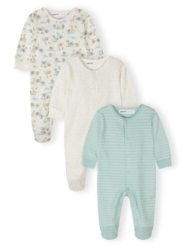 Minoti 3-er Pack Strampler NOSBABYPACK1 in weiß