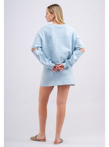 Tom Barron Freizeitanzug Set aus Sweatshirt und Rock für Damen in BLAU