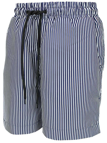 Aquarti Jungen Badeshorts mit Taschen Schnelltrocknend in blau/weiß