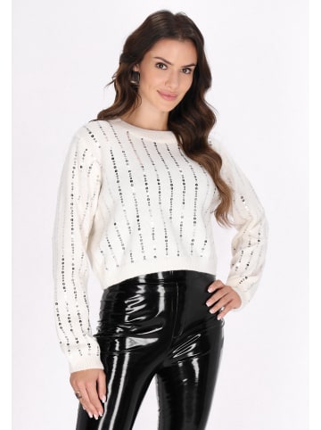 faina Pullover in Wollweiss