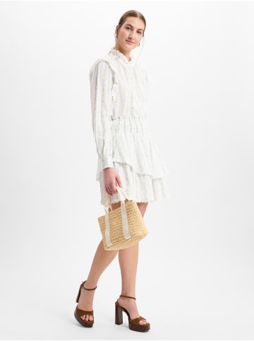 Marie Lund Bluse in ecru blau