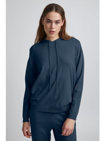 PULZ Jeans Kapuzenpullover PZSARA - 50206465  Strickpullover mit Kapuze in Grau
