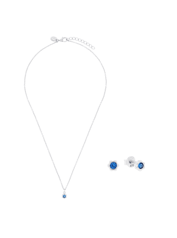 Prinzessin Lillifee Set Silber 925, rhodiniert in Blau