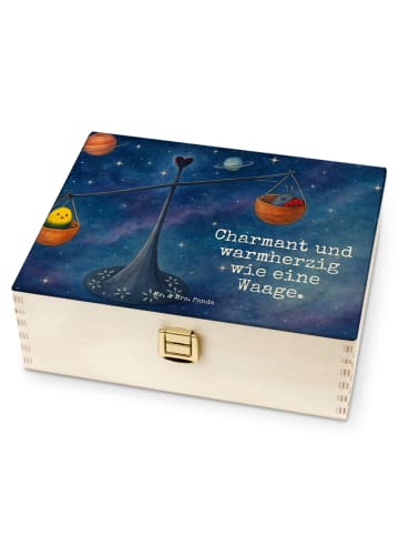 Mr. & Mrs. Panda Teebox Sternzeichen Waage Design mit Spruch in Weiß