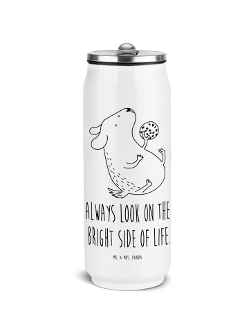 Mr. & Mrs. Panda Thermosflasche Hund Keks mit Spruch in Weiß