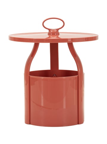 Mauro Ferretti Kleiner Beistelltisch aus rotem PP, Ø 44x43 cm