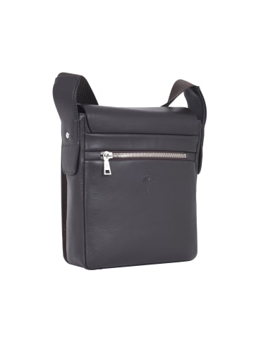 JOOP! Schultertasche 'Oregon Paris in Dunkelbraun 18 x 21 x 5 cm'