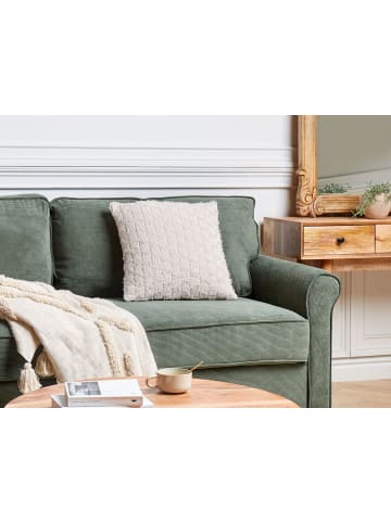 Beliani Dekokissen BASALIM in Beige/Rosa - (W) 45 x (H) 12 x (L) 45 cm