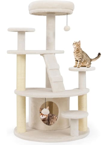 COSTWAY Kratzbaum klein in Beige