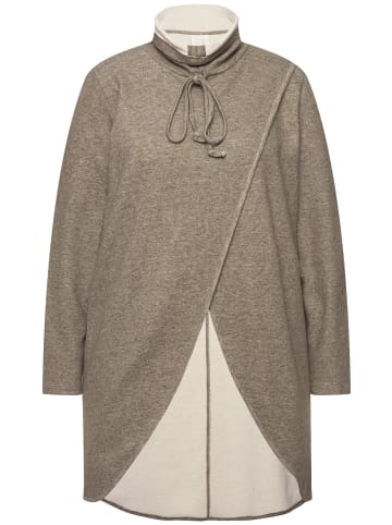 Ulla Popken Sweatshirt in stein grau