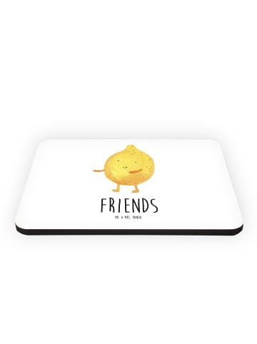 Mr. & Mrs. Panda magnet Beste Freunde Zitrone mit Spruch in Weiß