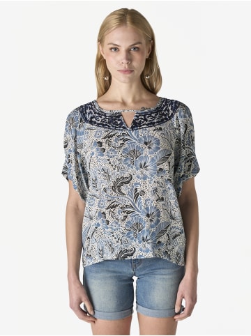 KOROSHI Bestickte schulterfreie Damenbluse in bunt