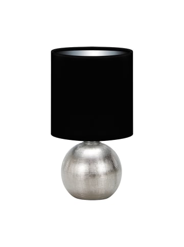 Licht-Erlebnisse Tischlampe (B)16 x (L)16 x (H)29.5 cm in Silber Schwarz