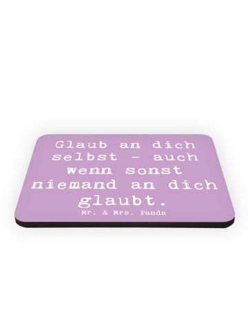 Mr. & Mrs. Panda Magnet Spruch Glaube an dich selbst mit Spruch in Lavendeltraum