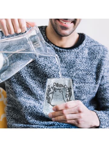 Mr. & Mrs. Panda Tumbler Glas Bär Königin ohne Spruch in Transparent