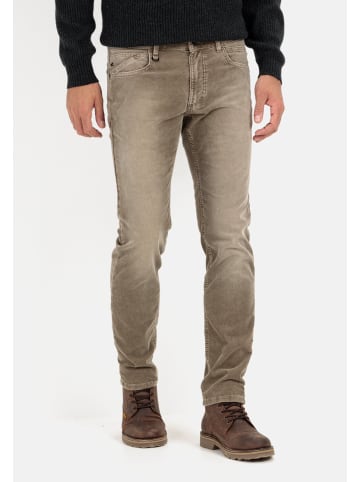 Camel Active Slim Fit 5-Pocket Cordhose in Braun