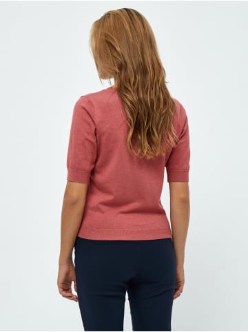 minus T-Shirt in Dusty Cedar Red Melange