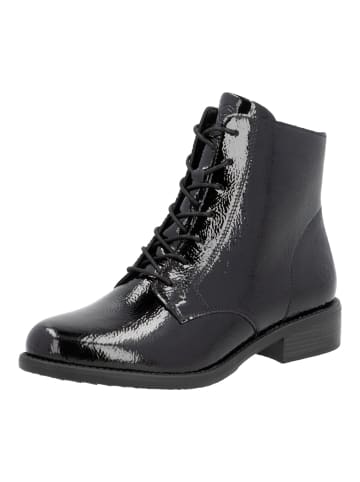 remonte Stiefelette in Schwarz Lack