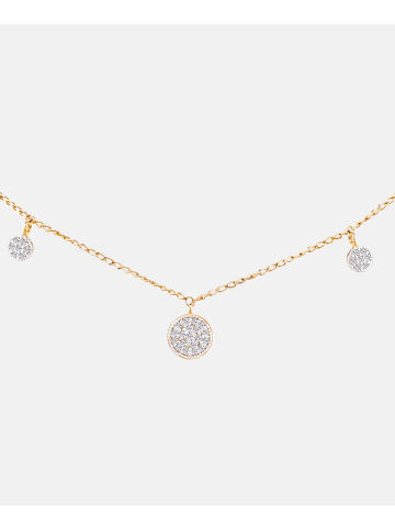Diamant L'éternel Halskette aus 375 Gelbgold mit Diamant