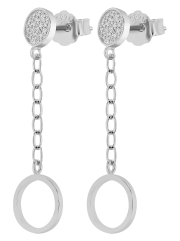 Adeliás Damen Ohrringe – Ohrstecker aus 925 Silber in silber