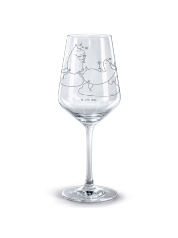 Mr. & Mrs. Panda glas für rotwein Einhorn Sekt ohne Spruch in Transparent