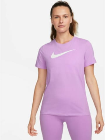 Nike Rundhals T-Shirt für Damen in unifarben in uni