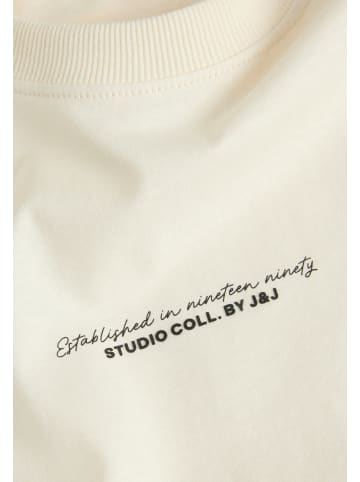 Jack & Jones T-Shirt 'Rikkie' in cremeweiß