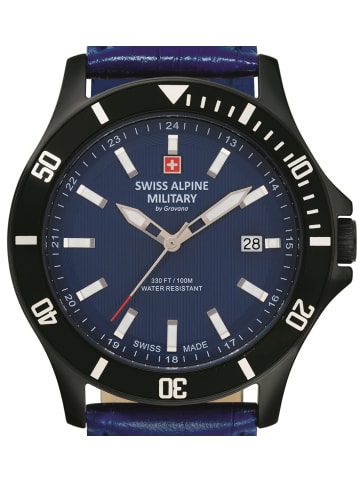 Swiss Alpine Military by Grovana Analoguhr für Herren in blau