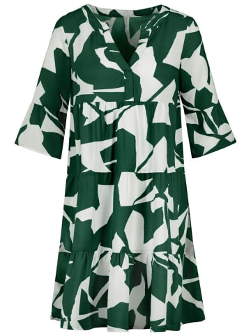 Eight2Nine Kleid in graphics: racing green-offwhite