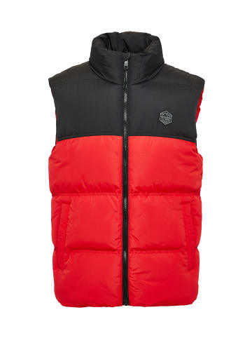 Threadbare Weste THB Jacket Gilet Lethame in red_black