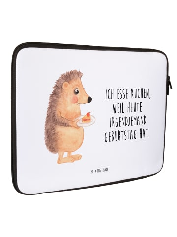 Mr. & Mrs. Panda Notebook Tasche Igel Kuchenstück mit Spruch in Weiß