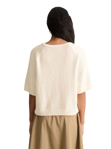 Marc O'Polo DENIM Kurzarm-Pullover regular in Creamy White