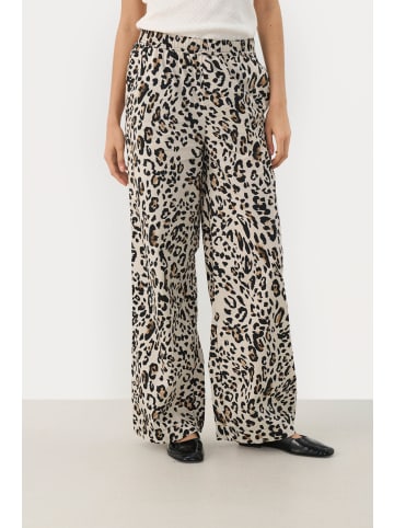 PART TWO Casual Hose TinkePW Easy fit in Nature Leopard Print