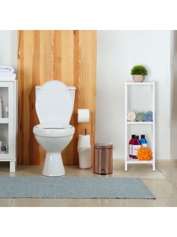 relaxdays Standregal in Weiß - (B)22 x (H)65 x (T)22 cm