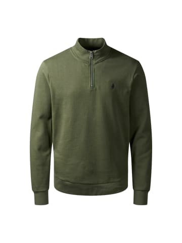 MCS Sweatshirt mit Halbreißverschluss Clement in Beetle