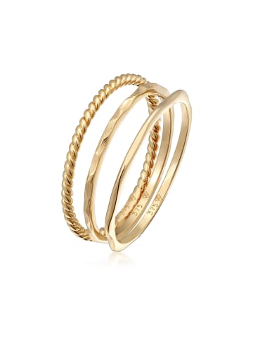 Elli Ring 375 Gelbgold Ring Set in Gold