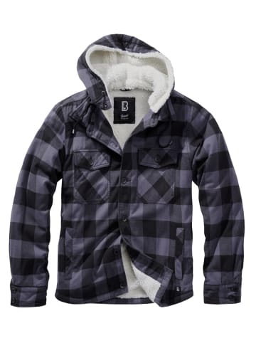 Brandit Jacke "Lumber Jacket Hooded" in Schwarz