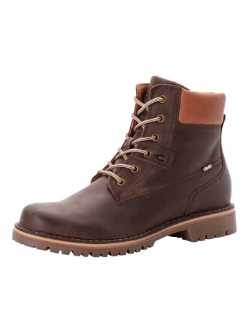 Camel Active CARINA Leder Boot in Dunkelbraun