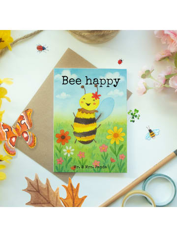 Mr. & Mrs. Panda valentinstagskarte Biene Happy Design mit Spruch in Weiß