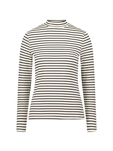 Zero  Ringelshirt mit Stehkragen in CreamBlack